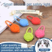 Dog Collars Pet Light Night Walking Multifunctional LED Luminous Silicone Pendant Outdoor Anti-lost Supplies