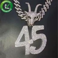 Mens Iced Out Hip Hop Chain Pendants Luxury Designer Necklace Hiphop Jewelry Women Bling Diamond Cuban Link Tennis Chains Rapper A2420