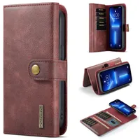Для iPhone 14 Pro Max Case Case Vintage Wallet 15 слотов карты 2 Счета отсека Retro Leather 13 12 11 XS 7 8