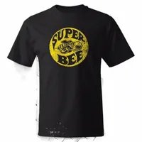 men's T-Shirts 2022 100% Cotton Super Bee T-Shirt     Black Heavyweight Tee S 5X Mopar Cars Shirt r3sO#