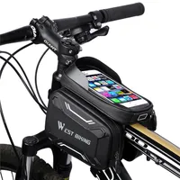 Bicycle Bags High-quality MTB Road Mountains Bike Front Frame Bag Cycling Accessories Waterproof Screen Touch Top Tube Phone Bag180N