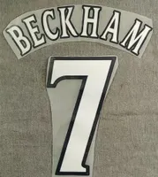 Verzamelbaar voetbal fluweel namen Retro vintage lettertype Beckham Giggs Cantona Keane Flocking