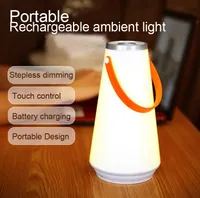 Lanterna de LED portátil Lâmpada pendurada Lâmpada USB Touch interruptor Recarregável Luz noturna para quarto Luz de acampamento da sala de estar
