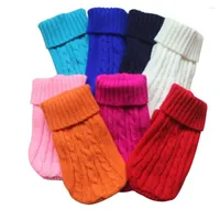 Dog Apparel Candy Color Sweater Winter Clothes Cat Clothing Pet Puppy Jumper Chihuahua Knitted Swearer For Small Dogs