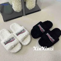 2022 Designer Balencigas Winter Slippers price Women of Family B wear ins outside new Korean lamb wool versati