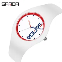Wristwatches Fashion SAND Brand Women Sports Watches 50M Waterproof Digital LED Ladies Casual Female Watch Clock Girl Reloj 6076