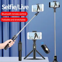 Selfie Stick Decree Photo Holder allongé Tripod Live Broadcast Support Tous les téléphones mobiles Bluetooth Remote Control Tiktok Shoo