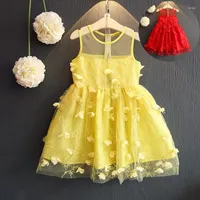 Girl Dresses Elegant Flower Girls Dress 2022 Summer Baby Wedding Party Princess Casual Kids Clothes Children's Vestido