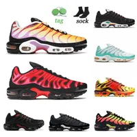 Nuevas zapatillas para correr de diseño TN más SE Rainbow Fade Pink Fade Green Persa Persa Violeta Pink Snakeskin Special Womens Sneakers Trainers Jordon NKS