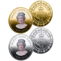 Kraliçe Elizabeth II Memorial Coin Arts and Crafts 1926-2022 Majesteleri Coins Collectibles Coins Collection Yıldönümü