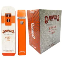 Popular Dabwoods Disposable Vape Pens 280mah Rechargeable Battery 1.0ml Empty Vaporizer Pods Ceramic Coil Cartridges E cigarettes carts with packaging