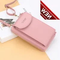 Women Hand Famous Brand Pu Leather Crossbody Phone Purse Card Holders Large Capacity Shoulder Bags Flap Drop2343