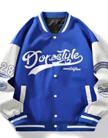 Chaqueta de béisbol azul de moda masculina Fashion Casual / Regular