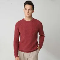 Men's Sweaters Best Quality New Fashion Twist Style 100 Goat Cashmere Knitted Jumpers Male Sweaters Winter Thicker Soft Boy Tops J220915