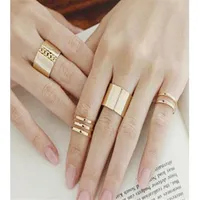 3Pcs Set Fashion rings Top Of Finger Over The Midi Tip Finger Above The Knuckle Open Ring 20 Sets 255f