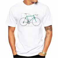 herr t-shirts cykeltillbeh￶r teknisk ritning tryck t-shirt mode m￤n kort ￤rm k￤rlek cyklar sport avslappnade toppar hip hop boy cool te y5uj#