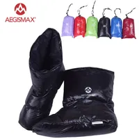 Aegismax Duck Down Slippers Shoes Bootees Boots Boots Bootwear Camping Feet Cover Theale Liding Outdoor267d