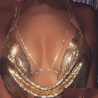 Chaines Collier de carrosserie de bikini sexy pour femmes Chaîne de poitrine Été harnais bijoux de charme de charme