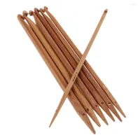 Tattoo Needles 7pcs Wooden Double Ended Crochet Hook Knitting Weaving Crafts Tool