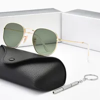 2022 New Classic Polarized Sunglasses Women Designer 2022 Luxury Brand Alloy Metal Polaroid HD Tempered Glass Lens Retro Glasses S284k