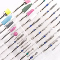 Nail Art Kits 10Pcs box Quality Drill Bits Electric Cuticle Clean Rotary For Manicure Pedicure Tungsten Alloy Grinding Head Sander Tool