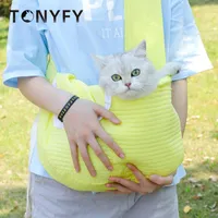 Dog Car Seat Covers Handmade Pet Puppy Kitten Carrier Bags Single Shoulder Cat Bag Sling Comfort Tote Breathable Portable Outdoor Travel