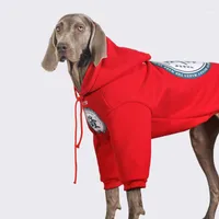 Dog Apparel Large Clothes Autumn And Winter Plus Fleece Warm Thick Hoodie Golden Retriever Labrador Accessories