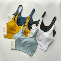 Kadın Kamaruk tankları spor iç çamaşırı hizalanan çift taraflı fırçalanmış çıplak yog yelek koşu spor fitness sütyen uyanış kızlar joggers