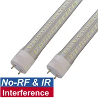 T8 T12 4FT LED Light Tubes 72W 7200LM 6500K ColdWhite Flourescent Tubes Replacement 4 Row Ballast Bypass Dual-end Powered Clear Garage Warehouse Shop Light oemled