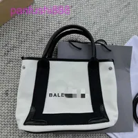 Designer Balencigas Shoulder Bags For Women's Online Store Canvas Bag splicing leather shopping bag large capa