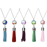 Christmas Decorations Christmas Decorations Pendants Necklace Blank Tassels Sublimation Necklaces Pendant For Women Diy Custom Jewelr Dhaks