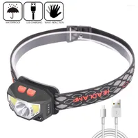 Lighting Induction Headlight USB Charging XPG Strong White Light Red Outdoor Portable Fishing LED Infrared Mini Super Bright