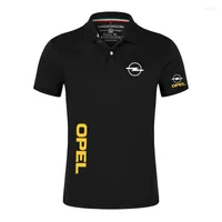 Men's Polos OPEL Logo 2022 Polo Printing Shirts Men Summer Short Sleeves T Shirt Brand Classic Male Cotton Casual Sport Customize Tops