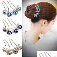 Peinado Campo de cabello para mujeres Valoritas de estilo étnico Blue Purple Wedding Bride Jewelry 5935 Q2 Drop entrega dhxmt