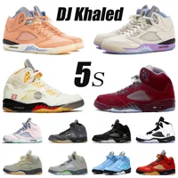 Jumpman 5 5s Basketball Shoes J5s V Burgundy Mens DJ Khaled x We The Bests Fire Red Black Muslin Florida Gators Low PSGs Sneakers Trainers Big Size 13 Outdoor