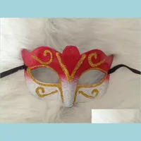 Parti Maskeleri Promosyon Satış Parti Maskesi Altın Glitter Venedik ile Masqule Masquerade Mardi Gras Maskeleri 1062 Drop Teslimat 202 DHHRN