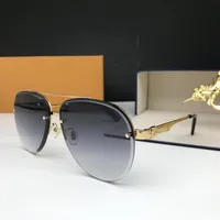 New Women 0962designer sunglasses Millionaire square frame vintage shiny gold summer UV400 lens style laser logo top quality244u