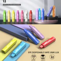 EPE Unik Lux 4000 Puffs Disposable E Cigarettes 5% Vape Pen 12 Colors 500mAh Battery Rechargeable Pod 10ml Ecigar Vapes Mesh Coil Wolesale Bang XXL