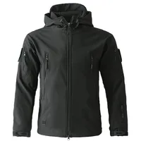 남성 재킷 남성 전술 재킷 하이킹 재킷 상어 피부 소프트 쉘 옷 바람림 비행 파일럿 후드 군용 양털 필드 재킷 221006