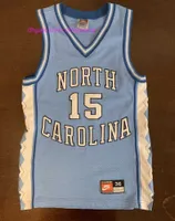 قصزة نيو القميص نادرة رخيصة الرجعية UNC North Carolina Tar Heels Vince Carter Basketball Jersey Mens Kids Throwback Jerseys