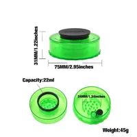 Smoking Accessories plastic smoke grinder Multi-color 3 layer grinder net dry herb disposable shisha vape pen bong