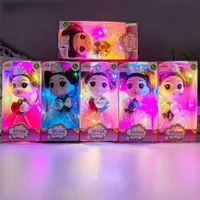 Barbie Toy Kinder Mädchen Mädchen Geschenkpuppen Spielzeug 12 cm leuchtend bunte hängende Modepuppenspielzeug normaler Körper und Gelenkkörper langes Haar