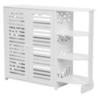 Белый деревянный шкаф для шкафа для хранения стоек для хранения