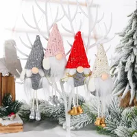 Christmas Decorations Ornaments Gift Santa Faceless Claus Toy Doll Drop Pendant Home Decoration Navidad