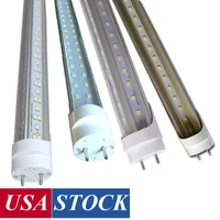 4FT LED Tube G13 Base 72W 36W 28W 22W LEDs Tube Light Fixture Two Pin 7200 Lumen G13Bases 6000K Works Without Ballast Dual-Ended Powered Frosted Covers crestech168