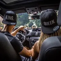 new brand new queen king basdeball cap hats hip hop queen letter caps lovers snapback sun hat caps244Y