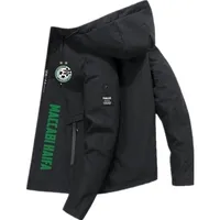 Mens Jackets Maccabi Haifa Hooded Bomber Windbreaker Zip Coat Spring Autumn Casual Sports Fitted Workwear 221006
