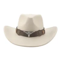 قبعة قبعة رعاة البقر قبعة قبعات الرجل قبعة كبيرة الحافة بنما الصلبة حزام حزام حزام القبعات الغربية رعاة البقر للنساء الذك