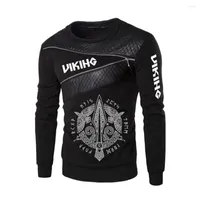 Men's Hoodies Odin Symbols 2022 Men's Long Sleeve Cotton T Shirt Solid Color Casual High Quality Tops Classic Clothes