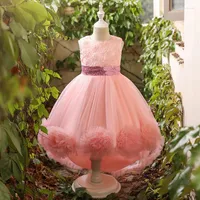 Girl Dresses Flower Girls Dress Summer Mesh Casual Tutu Party Costume Birthday Present Princess 3 4 5 6 7 8 9 10 Years Old Kids Clothes
